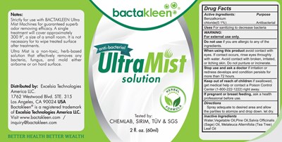 Bactakleen Ultra Mist 60ml (Bactakleen Ultra Mist Label Final(60ml) Ol)
